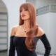 Long Natural Wavy Woman Beauty Curly Wigs Heat Resistant Synthetic Cosplay Wavy Wigs With Bangs For Women Girl Long Natural Wavy Woman Beauty Curly Wigs Heat Resistant Synthetic Cosplay Wavy Wigs With Bangs For Women Girl